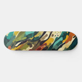Camouflage mit Rost- und Brauntönen Skateboard (Horizontal)