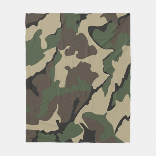 Camouflage, mittlere Fleece-Decke Fleecedecke (Vorderseite)