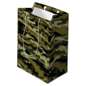 Camouflage Mittlere Geschenktüte (Rückseite Schrägansicht)