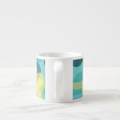 Camouflage, modern, cool, trendig, städtisch geome espressotasse (Rückseite)