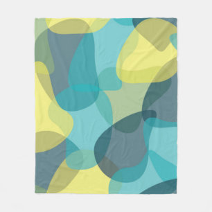 Camouflage, modern, cool, trendig, städtisch geome fleecedecke