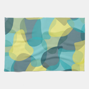 Camouflage, modern, cool, trendig, städtisch geome geschirrtuch