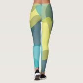 Camouflage, modern, cool, trendig, städtisch geome leggings (Rückseite)