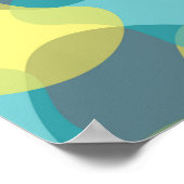 Camouflage, modern, cool, trendig, städtisch geome poster (Ecke)