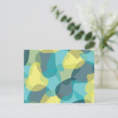Camouflage, modern, cool, trendig, städtisch geome postkarte (Stehend Vorderseite)