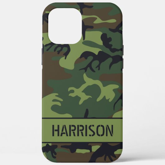 Camouflage Monogram Case-Mate iPhone Hülle (Rückseite)