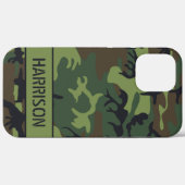 Camouflage Monogram Case-Mate iPhone Hülle (Rückseite (Horizontal))