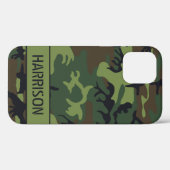 Camouflage Monogram Case-Mate iPhone Hülle (Rückseite (Horizontal))