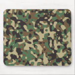 Camouflage Mousepad<br><div class="desc">Camouflage aus Holz. Woodland Tarnung Textur für große militärische Geschenke und großartige Geschenke für Soldaten,  Patrioten und Veteranen.</div>