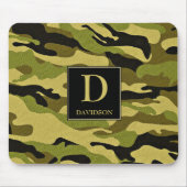 Camouflage Mousepad mit initialer Monogramm-Camouf (Vorne)