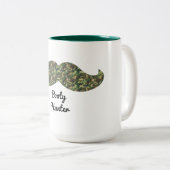 Camouflage Mustache Kaffee Tasse lustige Beste Hin (VorderseiteRechts)