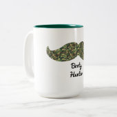 Camouflage Mustache Kaffee Tasse lustige Beste Hin (Vorderseite Links)