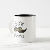 Camouflage Mustache Tasse, Funny Hintern Hunter Zweifarbige Tasse (Vorderseite Links)