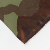 Camouflage Muster 1 Fleece Blanket Hunter (Ecke)