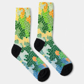 Camouflage-Muster aus hellfarbenem, festgeklemmtem Socken (Rechts)