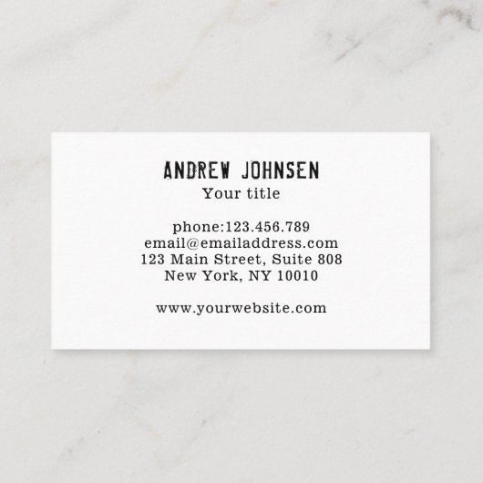 Camouflage Muster Braun  Grün Visitenkarte (Rückseite)