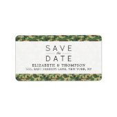 Camouflage Muster, Camouflage, Militär, Save the D Adressaufkleber (Vorne)