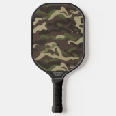 Camouflage Muster Cool Camouflage Benutzerdefinier Pickleball Schläger (Rückseite)