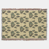 Camouflage Muster Dog Paw Print Decke (Vorderseite)