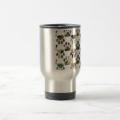 Camouflage Muster Dog Paw Print Reisebecher (Mittel)