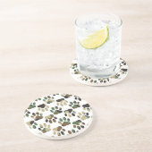 Camouflage Muster Dog Paw Print Untersetzer (Seite)