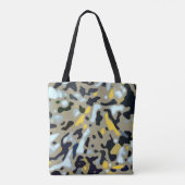 Camouflage-Muster - Gelb-Weiß-Schwarz Tasche (Rückseite)