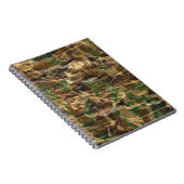 Camouflage Muster Green Brown Notizblock (Rechte Seite)