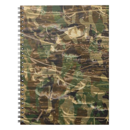 Camouflage Muster Green Brown Notizblock (Vorderseite)