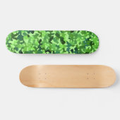 Camouflage Muster - Grün Blau Skateboard (Horizontal)