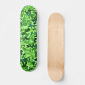 Camouflage Muster - Grün Blau Skateboard (Vorderseite)