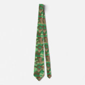 Camouflage Muster, grün, braun und tan Krawatte (Vorderseite)