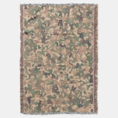 Camouflage Muster - Grünbraunes Schwarz Decke (Vorderseite Vertikal)