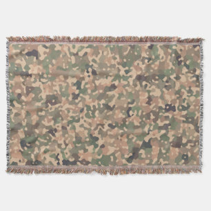 Camouflage Muster - Grünbraunes Schwarz Decke