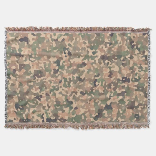 Camouflage Muster - Grünbraunes Schwarz Decke (Vorderseite)