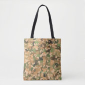 Camouflage Muster - Grünbraunes Schwarz Tasche (Vorderseite)