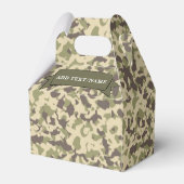Camouflage Muster Individuelle Name Geschenkschachtel (Rückseite)