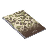 Camouflage Muster Individuelle Name Notizblock (Rechte Seite)