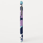 Camouflage Muster - Lila blaues Navy Case-Mate iPhone Hülle (Hinten/Links)