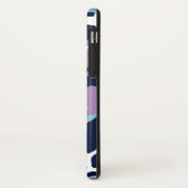Camouflage Muster - Lila blaues Navy Case-Mate iPhone Hülle (Hinten/Links)