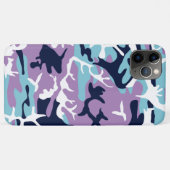 Camouflage Muster - Lila blaues Navy Case-Mate iPhone Hülle (Rückseite (Horizontal))