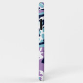 Camouflage Muster - Lila blaues Navy Case-Mate iPhone Hülle (Hinten/Rechts)