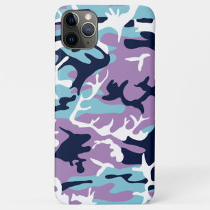 Camouflage Muster - Lila blaues Navy Case-Mate iPhone Hülle