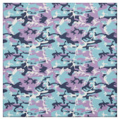 Camouflage Muster - Lila blaues Navy Stoff (Muster)