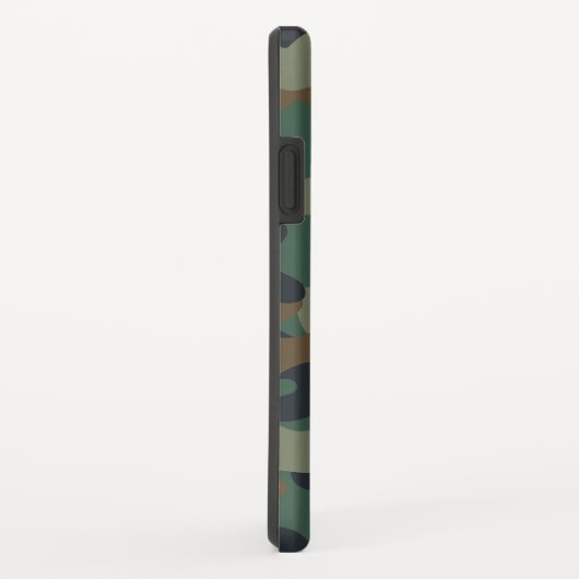 Camouflage Muster mit Orange Monogramm Case-Mate iPhone Hülle (Hinten/Rechts)