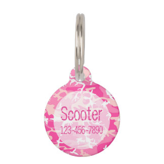 Camouflage Muster Monogramm Pächter Tag Hund & Kat Haustiermarke