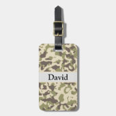 Camouflage-Muster Name hinzufügen Gepäckanhänger (Vorderseite vertikal)
