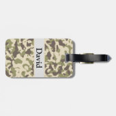 Camouflage-Muster Name hinzufügen Gepäckanhänger (Rückseite horizontal)