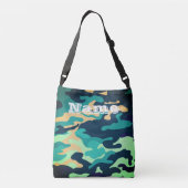 Camouflage Muster Personalisierte Tasche (Rückseite)