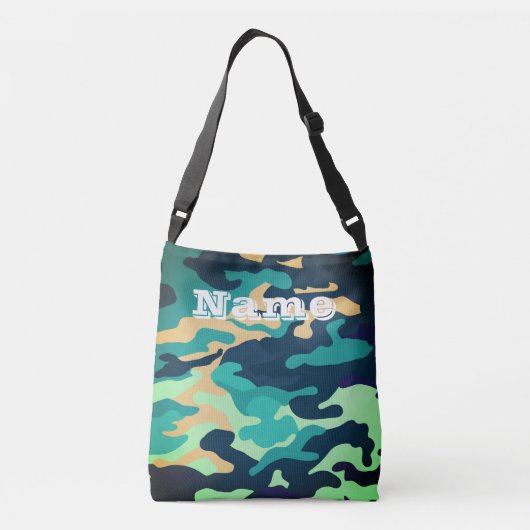 Camouflage Muster Personalisierte Tasche (Rückseite)