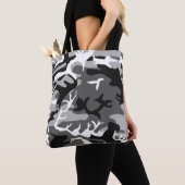 Camouflage Muster - Schwarz und Weiß Tasche (Von Nahem)